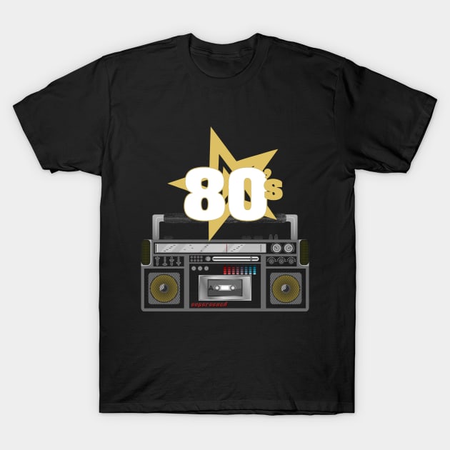 80s Retro T-Shirt by MckinleyArt